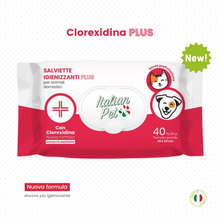 Carica l'immagine nel visualizzatore di Gallery, Salviettine detergenti alla Clorexidina PLUS